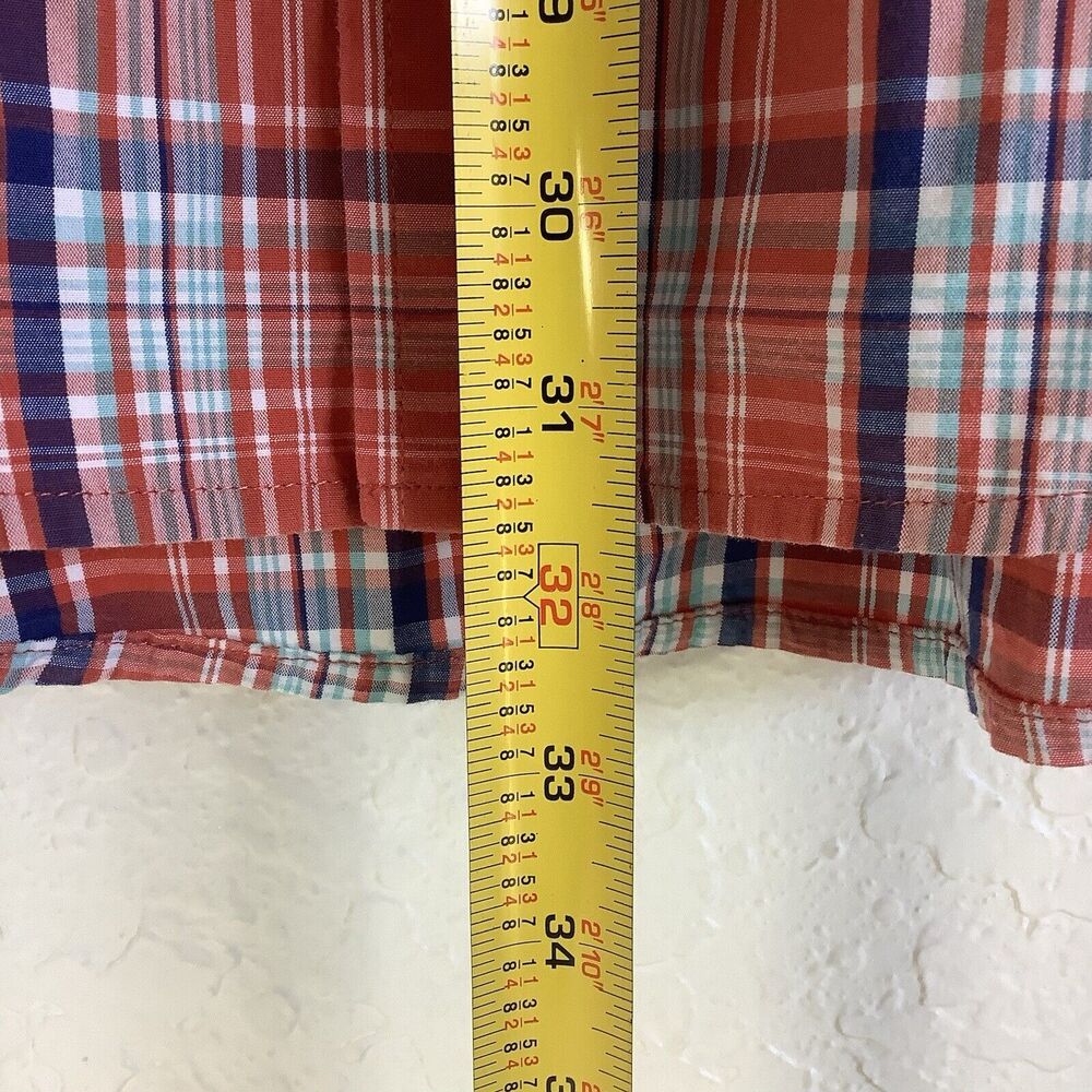 Men's Izod Short Sleeve Plaid Button Front Shirt Size XL/XG‎ - Picture 8 of 8
